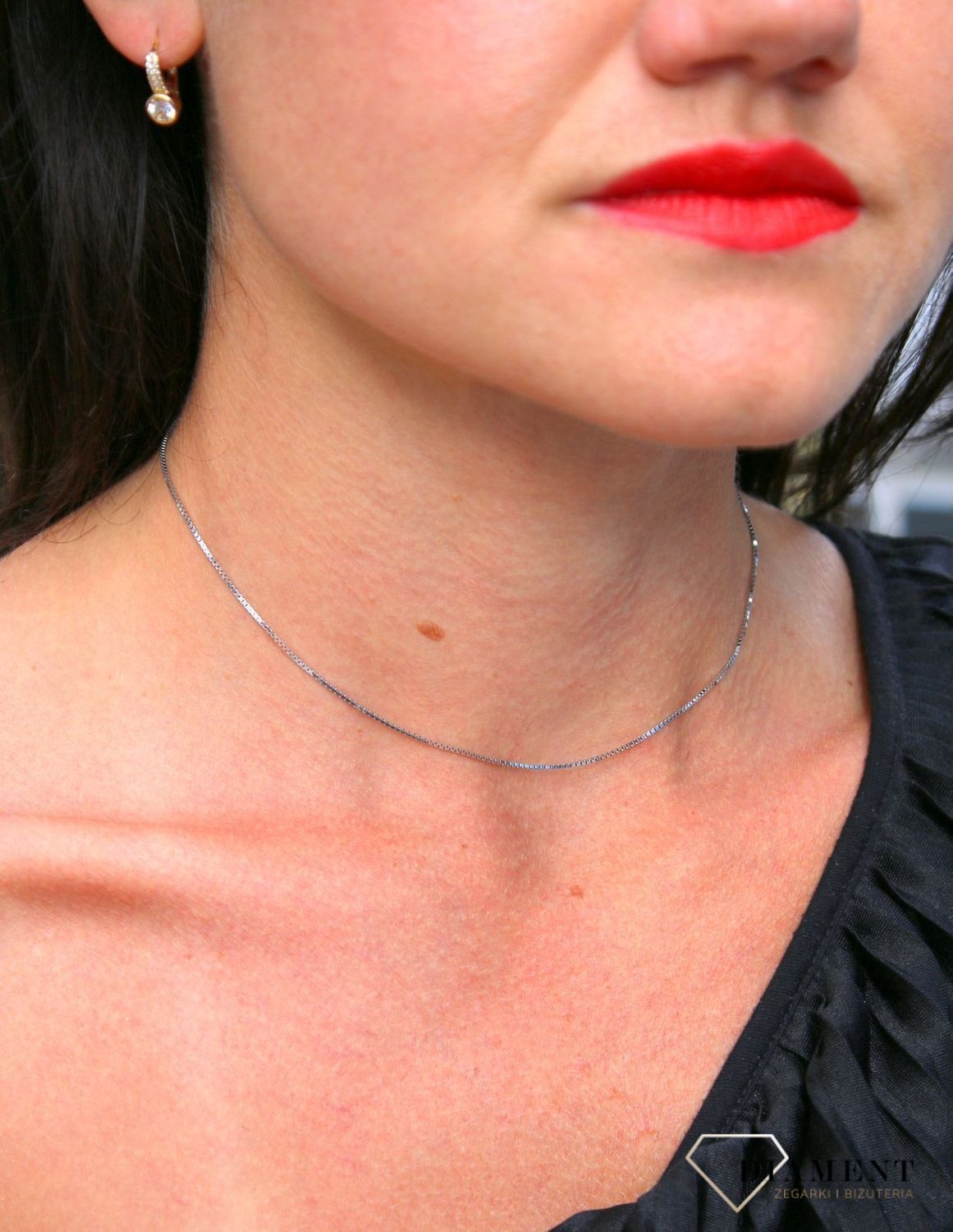 Złoty łańcuszek 585 kosteczka białe złoto 1 mm S2Ł000000-345B 585 1mm (1).jpg